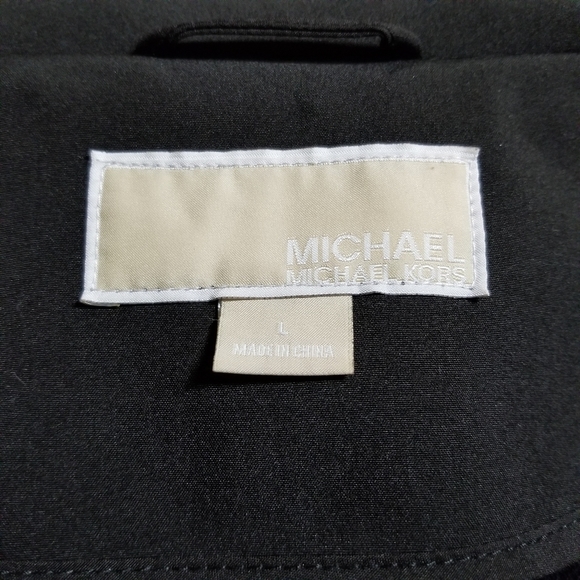 MICHAEL Michael Kors Black Lined Jacket Size Large - Picture 3 of 10